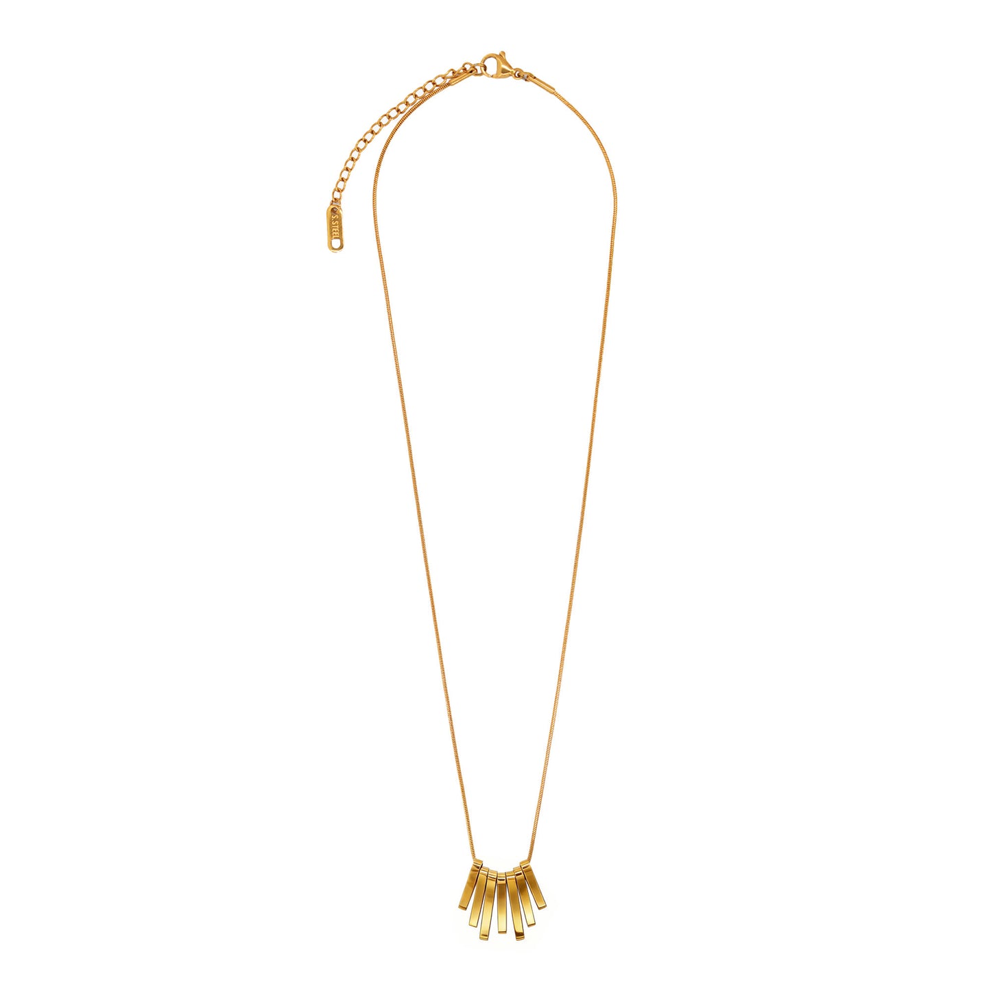 18K Gold Art Deco Fringe Necklace