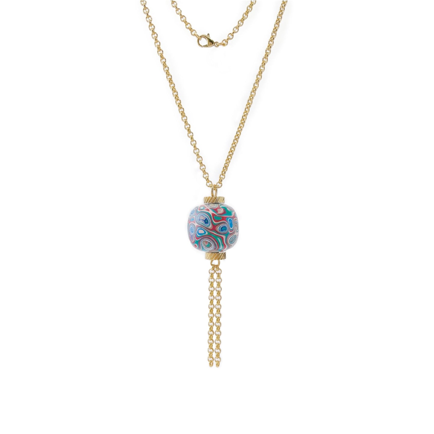 Daqi Lacquer Lucky Charm Necklace