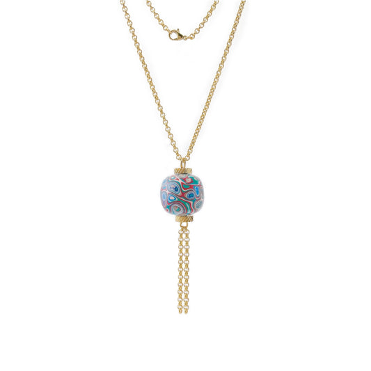 Daqi Lacquer Lucky Charm Necklace