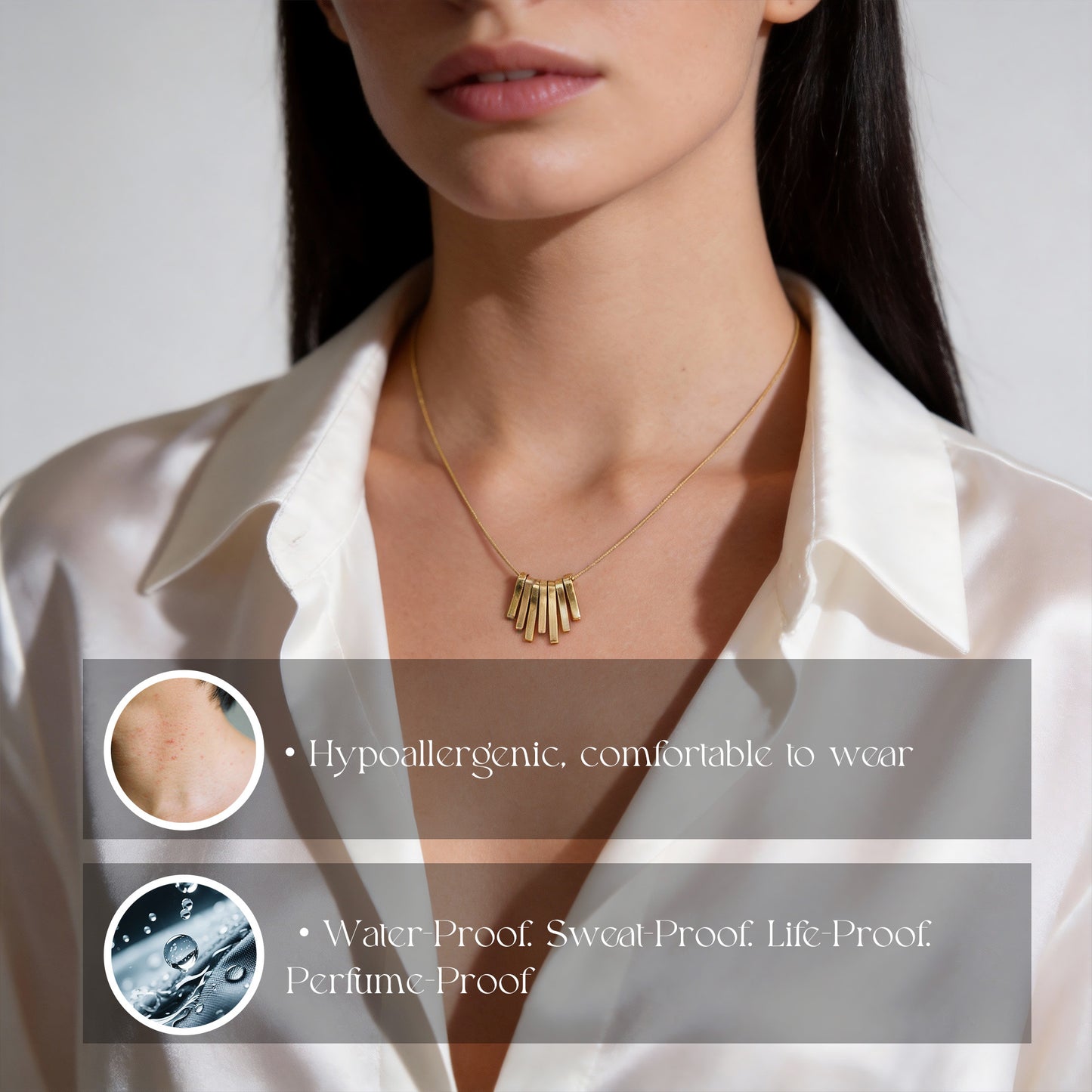 18K Gold Art Deco Fringe Necklace