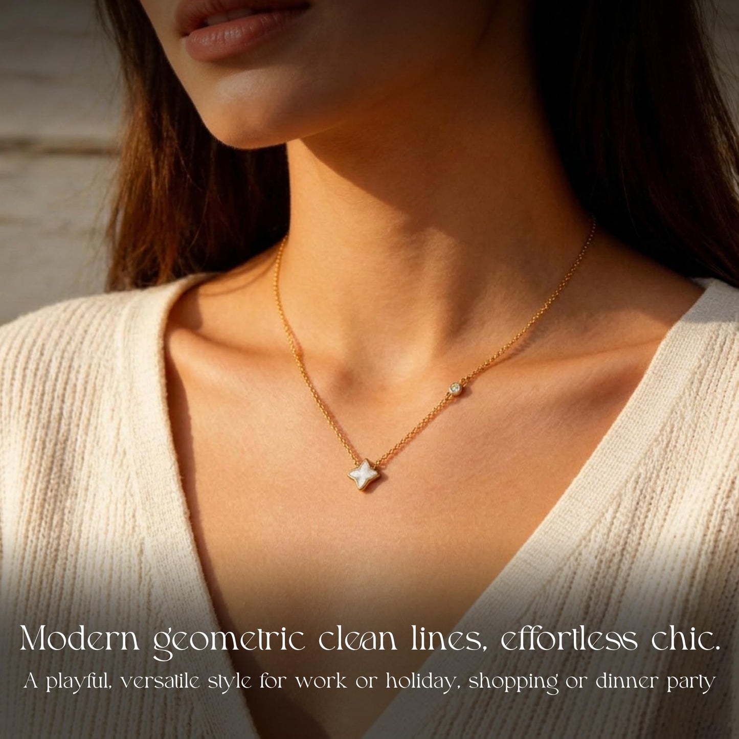 North Star Gold Pendant Necklace