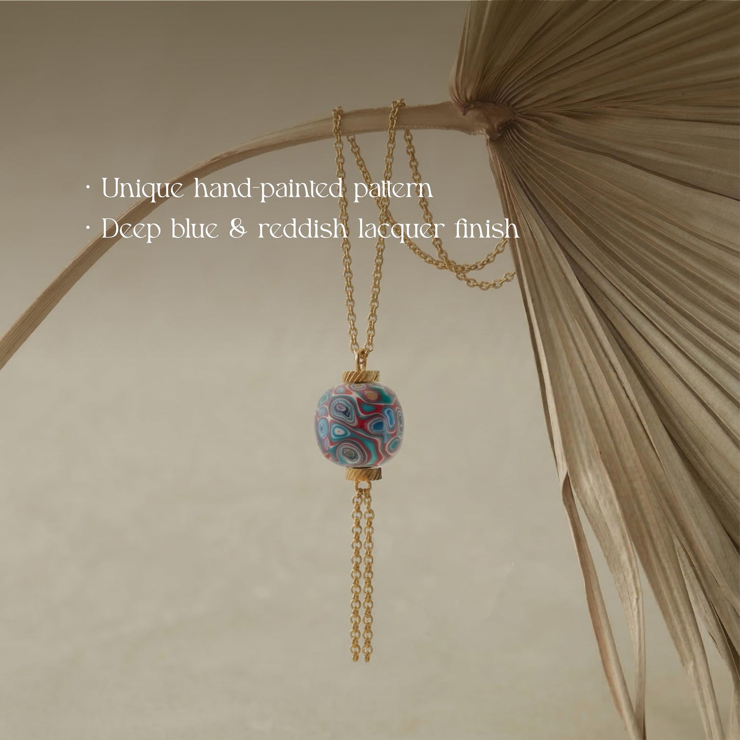 Daqi Lacquer Lucky Charm Necklace