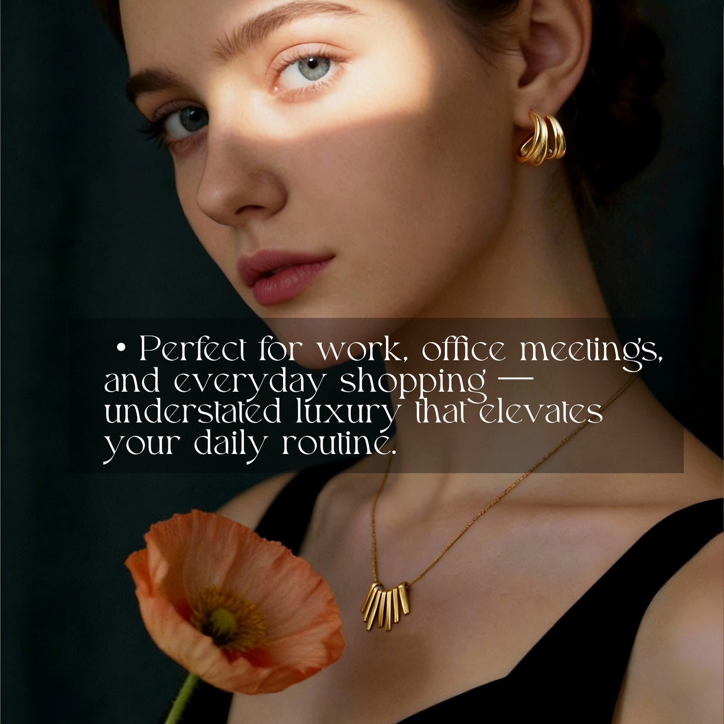 18K Gold Art Deco Fringe Necklace